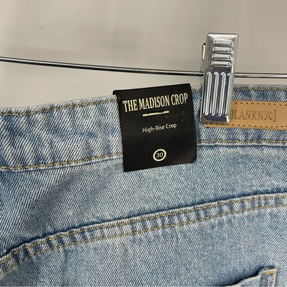 NWT BlankNYC the Madison crop high waisted jeans 30 distressed - Picture 6 of 6
